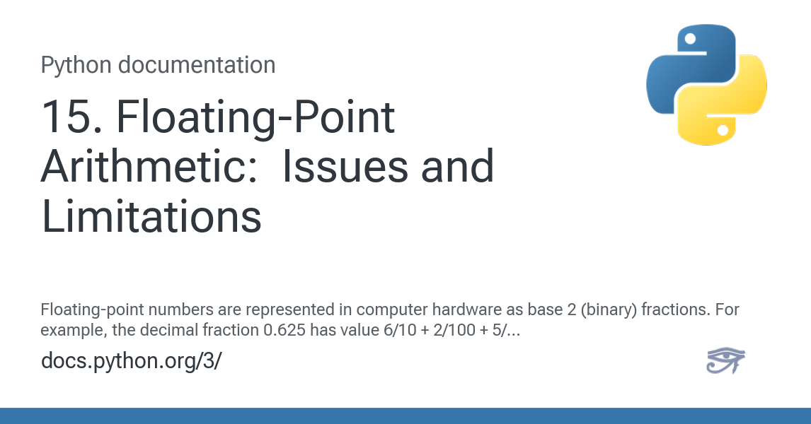 15. Floating-Point Arithmetic: Issues and Limitations — Python 3.13.3 ...