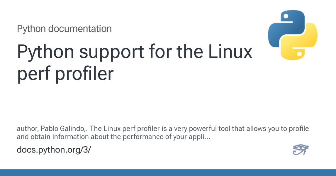 Python support for the Linux perf profiler — Python 3.14.6 documentation