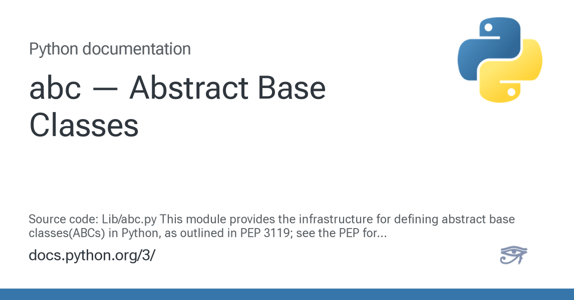 abc — Abstract Base Classes — Python 3.14.5 documentation